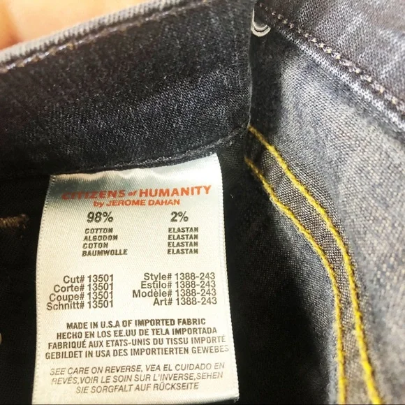 Citizens of Humanity Thompson Cropped Skinny | Dark Wash | Size 28 - Picture 11 of 11